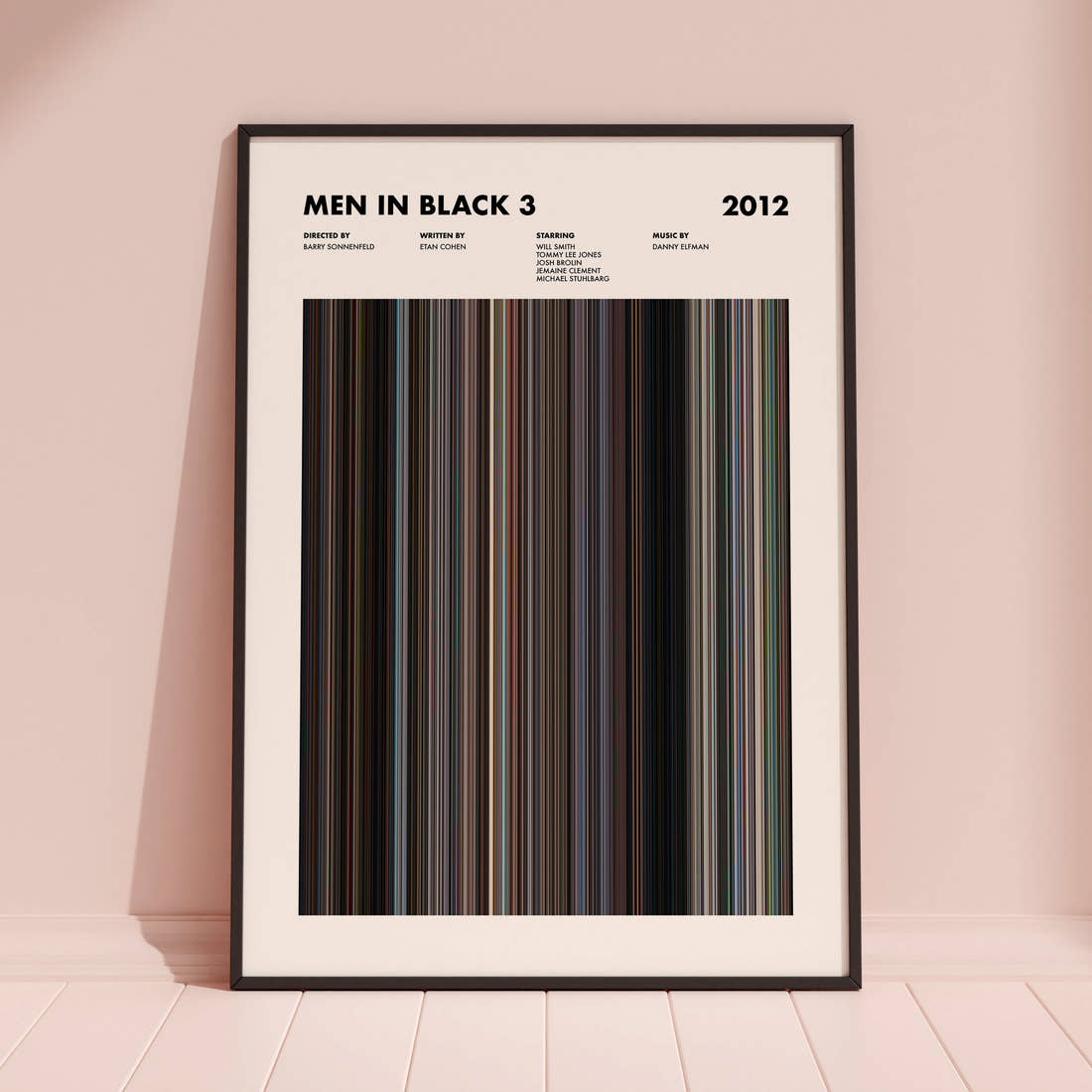Men in Black 3 Movie Barcode Poster