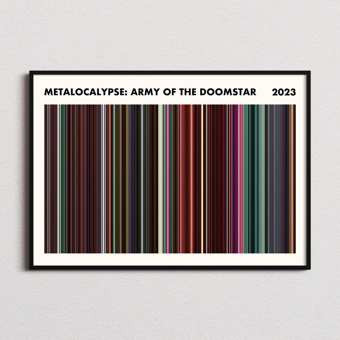 Metalocalypse: Army of the Doomstar Movie Barcode Poster - Simplified