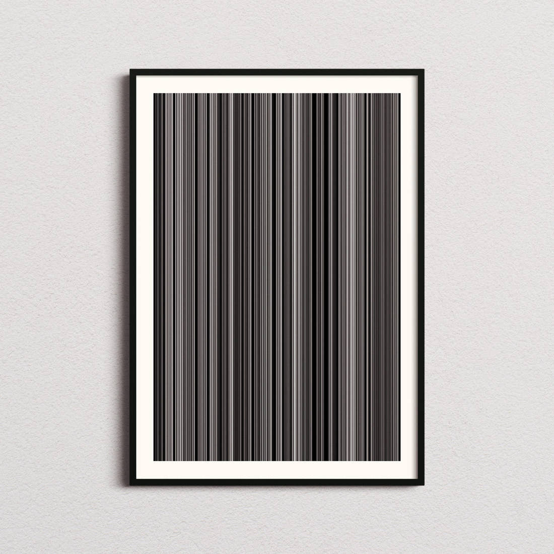 Metropolis Movie Barcode Poster - Barcode Only