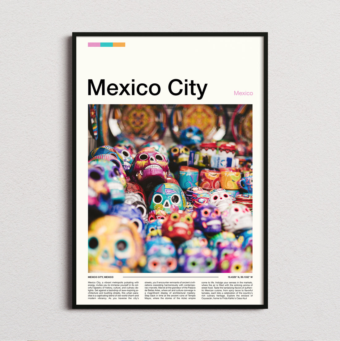 Mexico - Sugar Skull Market Display - Travel Print