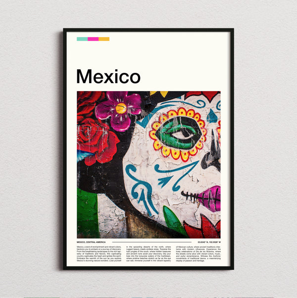 Mexico - Sugar Skull Mural - Travel Print