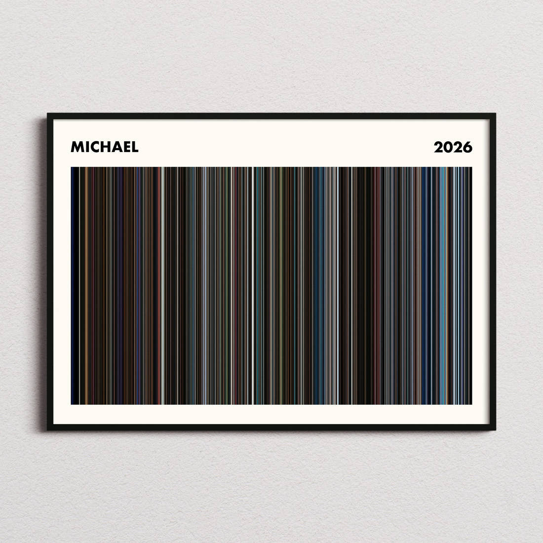 Michael Movie Barcode Poster - Simplified