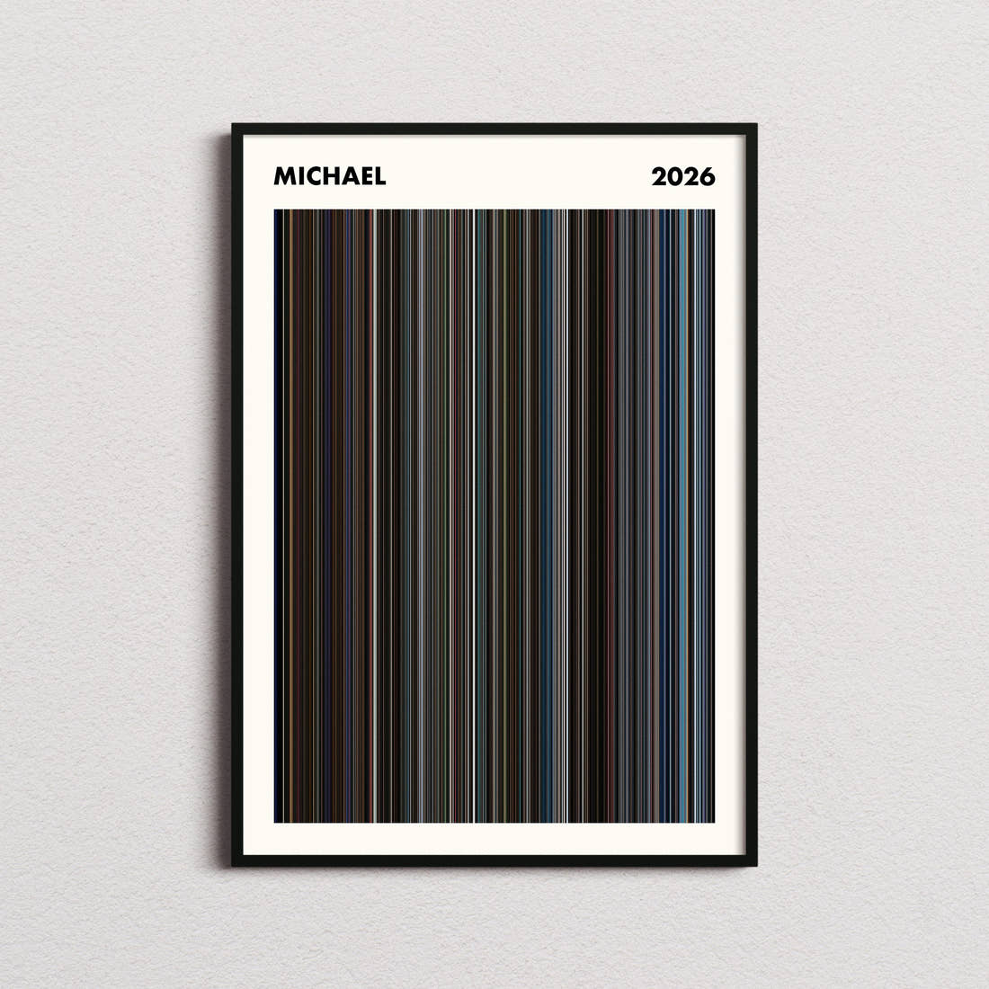 Michael Movie Barcode Poster - Simplified