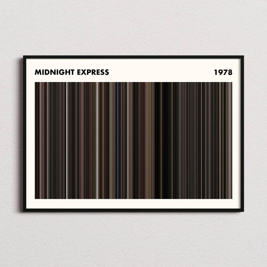 Midnight Express Movie Barcode Poster - Simplified