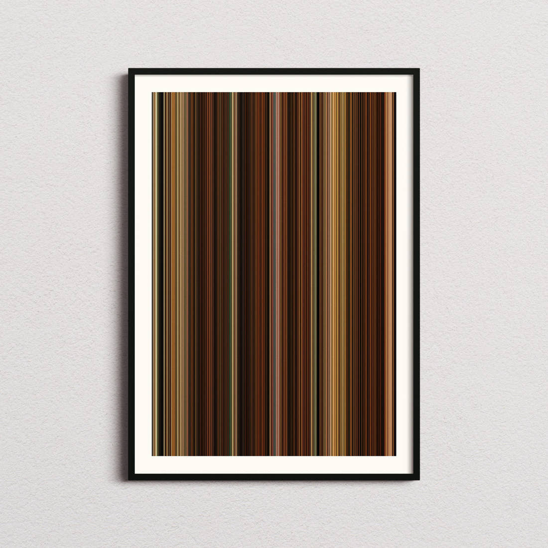 Midnight in Paris Movie Barcode Poster - Barcode Only