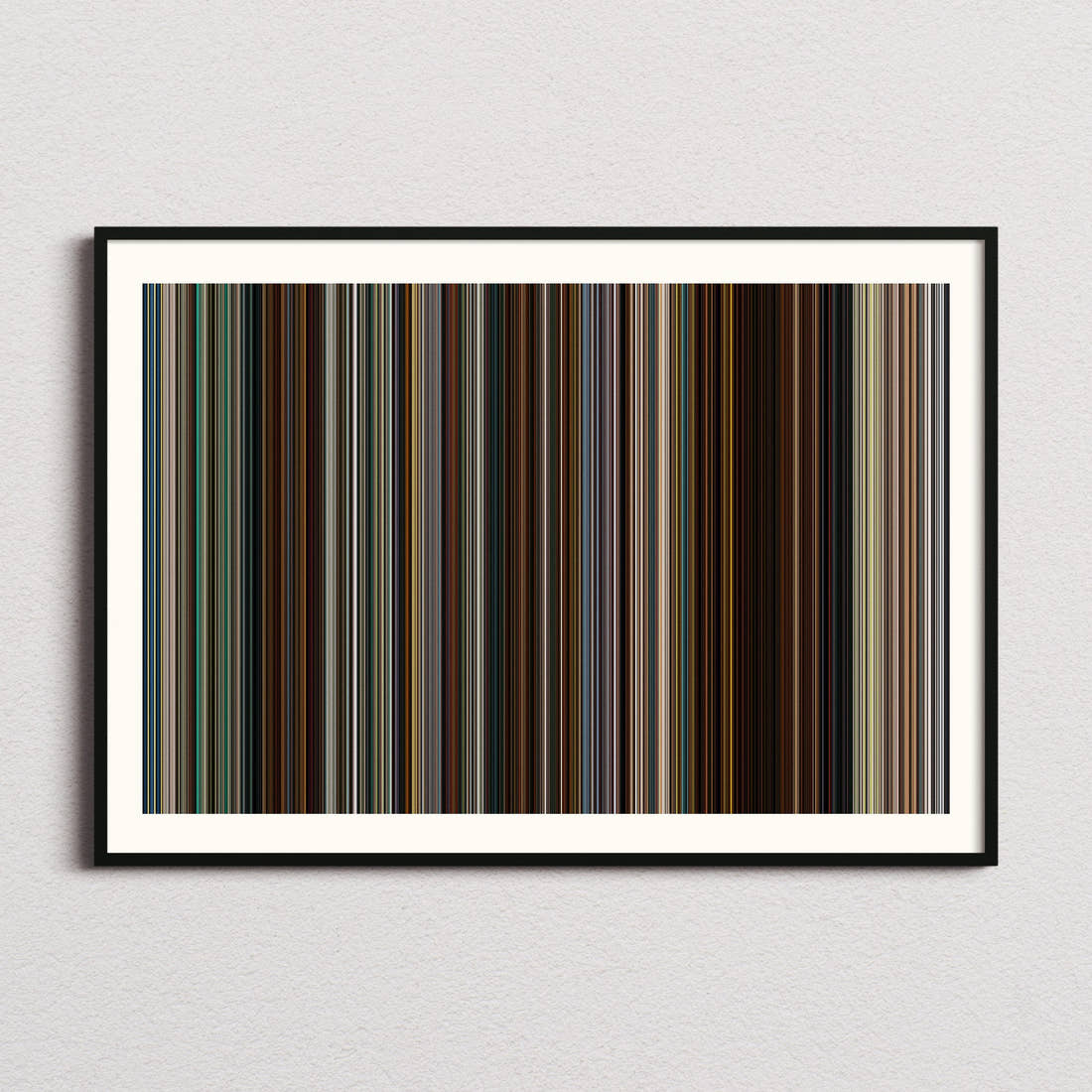 Midnight Taxi Movie Barcode Poster - Barcode Only