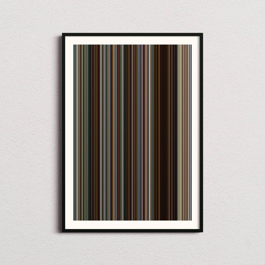 Midnight Taxi Movie Barcode Poster - Barcode Only