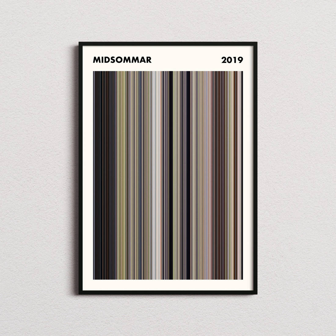 Midsommar Movie Barcode Poster - Simplified