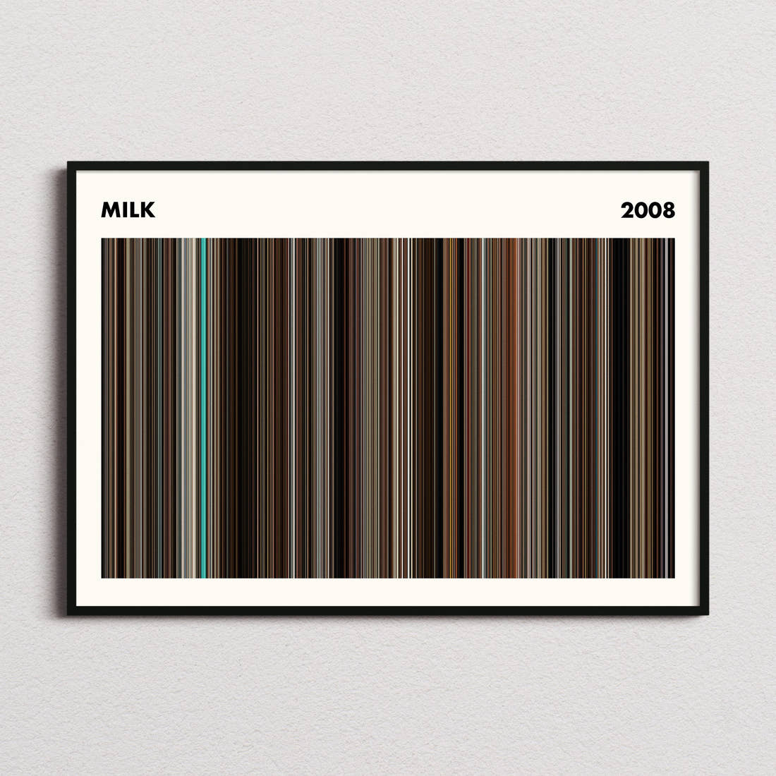 Milk Movie Barcode Poster - Simplified