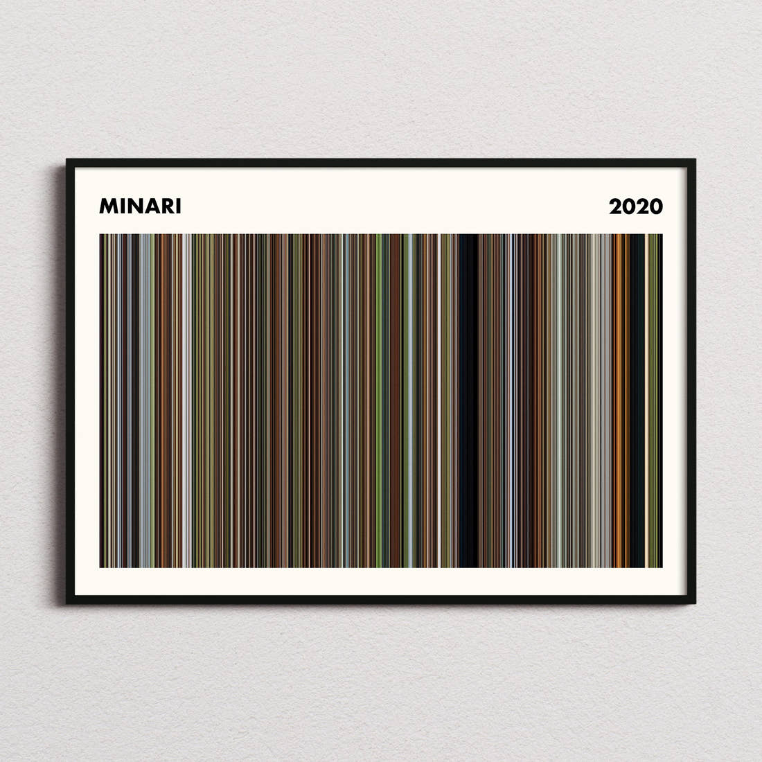 Minari Movie Barcode Poster - Simplified