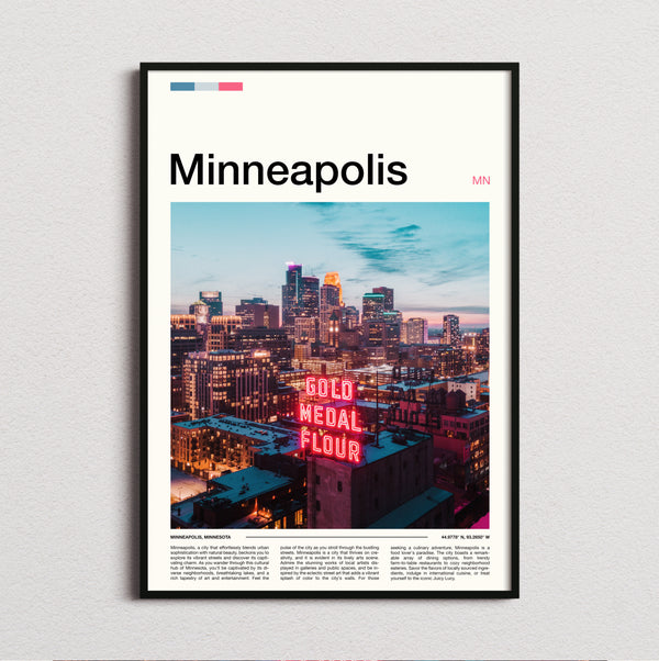 Minneapolis - Gold Medal Flour Sign - Travel Print