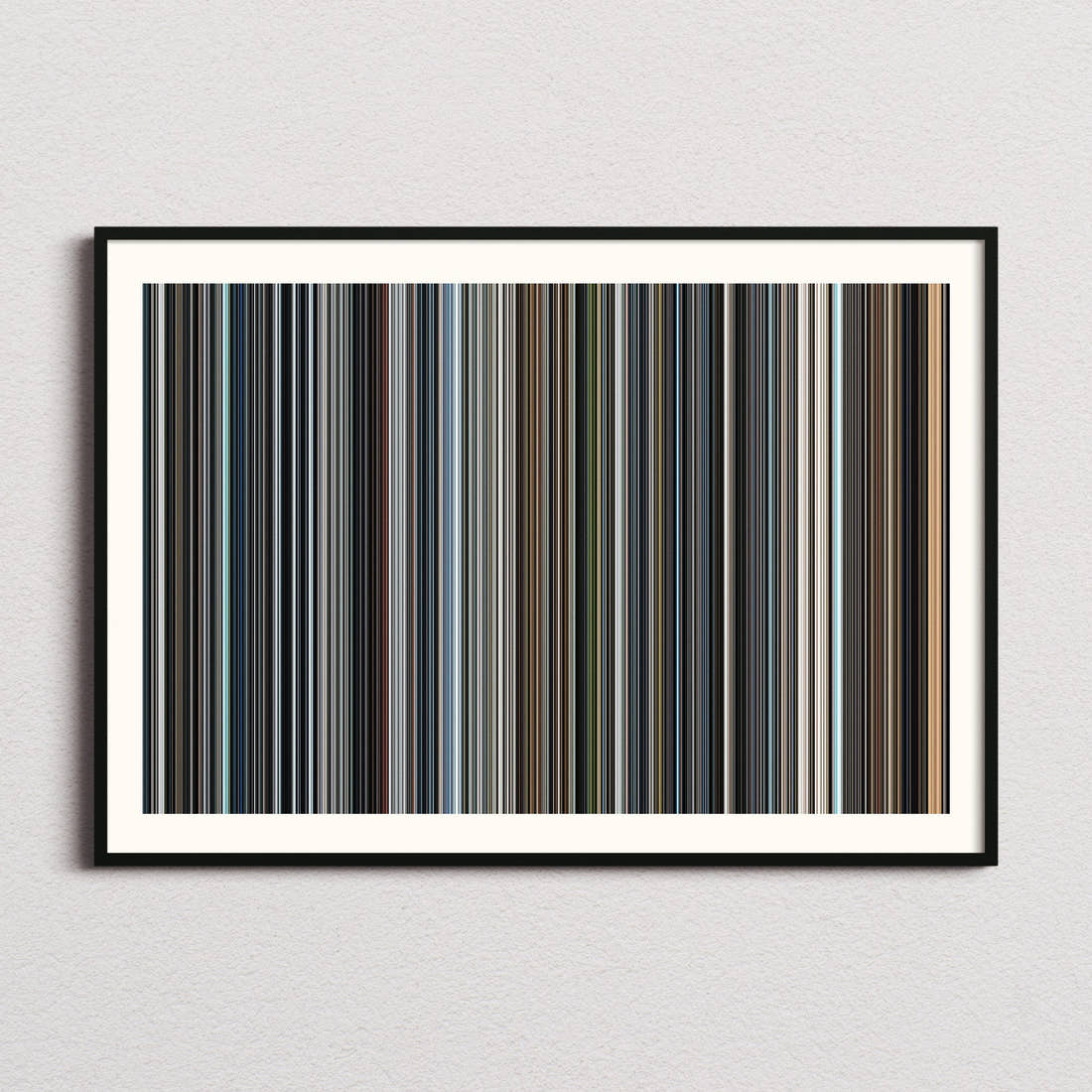 Minority Report Movie Barcode Poster - Barcode Only