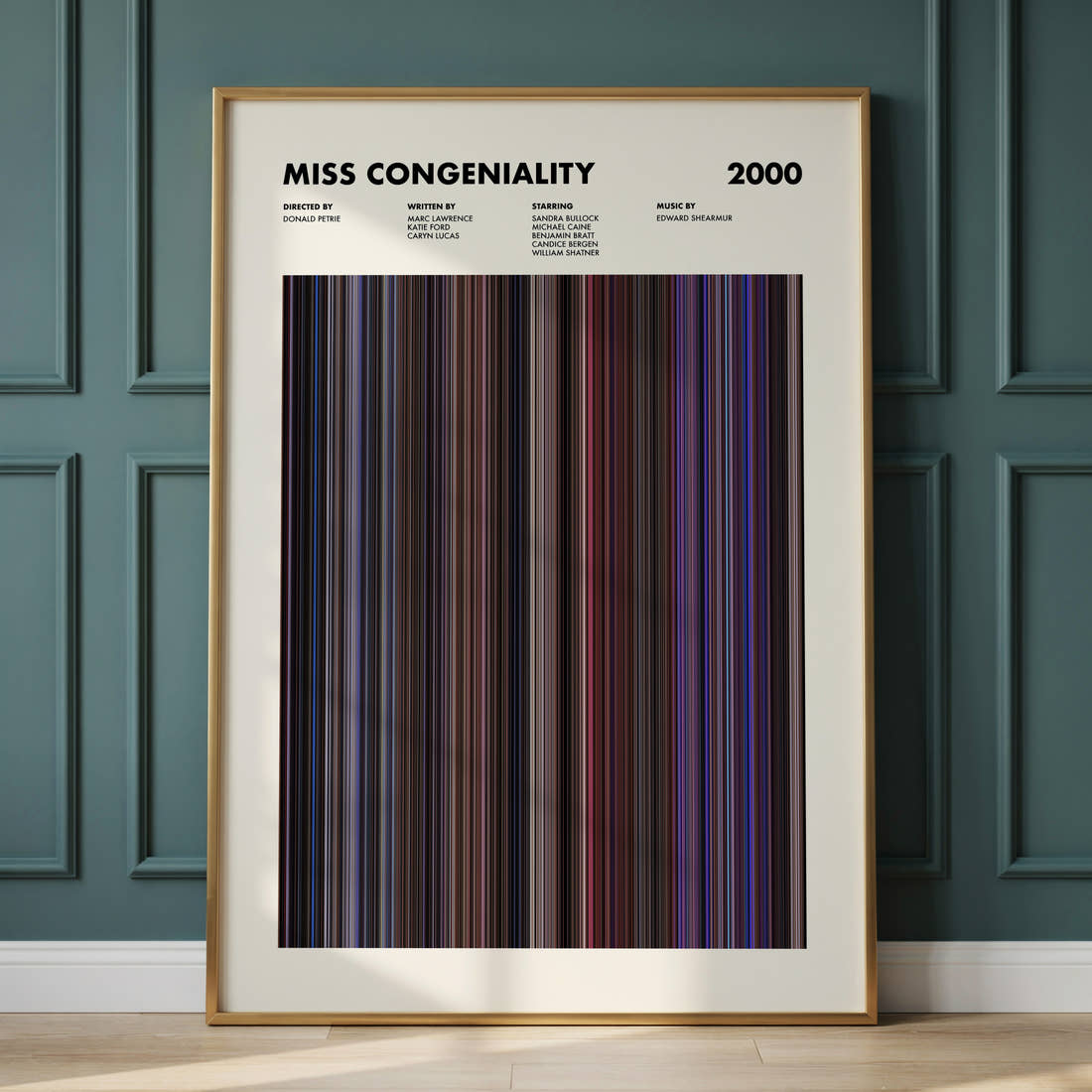 Miss Congeniality Movie Barcode Poster
