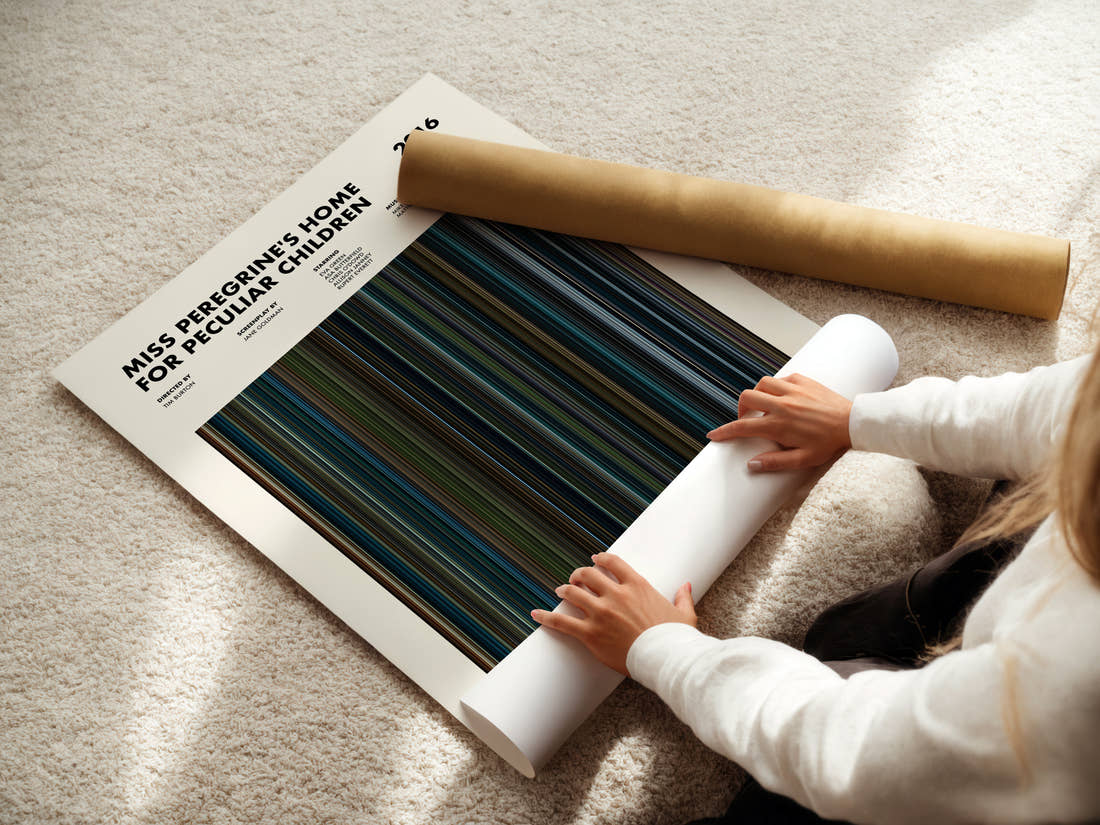 Miss Peregrine's Home for Peculiar Children Movie Barcode Poster