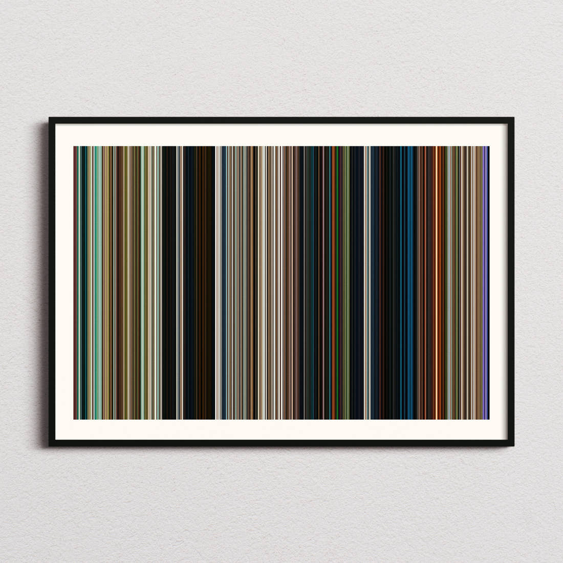 Moana Movie Barcode Poster - Barcode Only