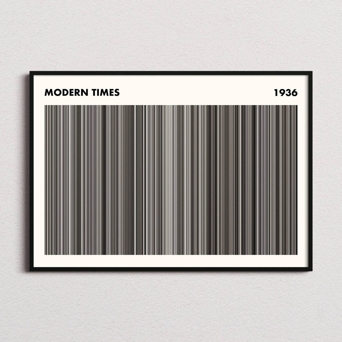 Modern Times Movie Barcode Poster - Simplified