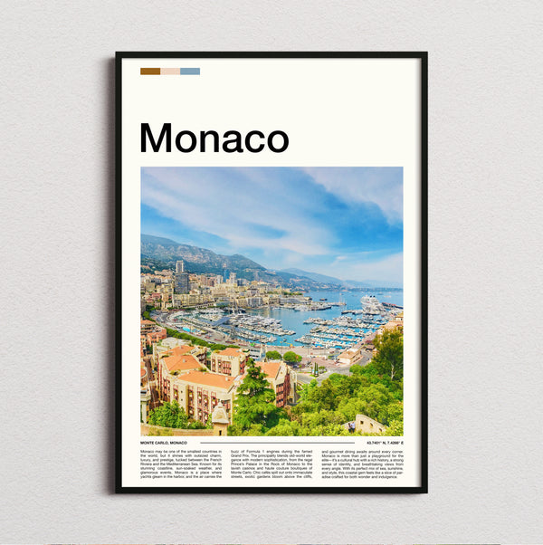 Monaco - Marina And Yachts - Travel Print