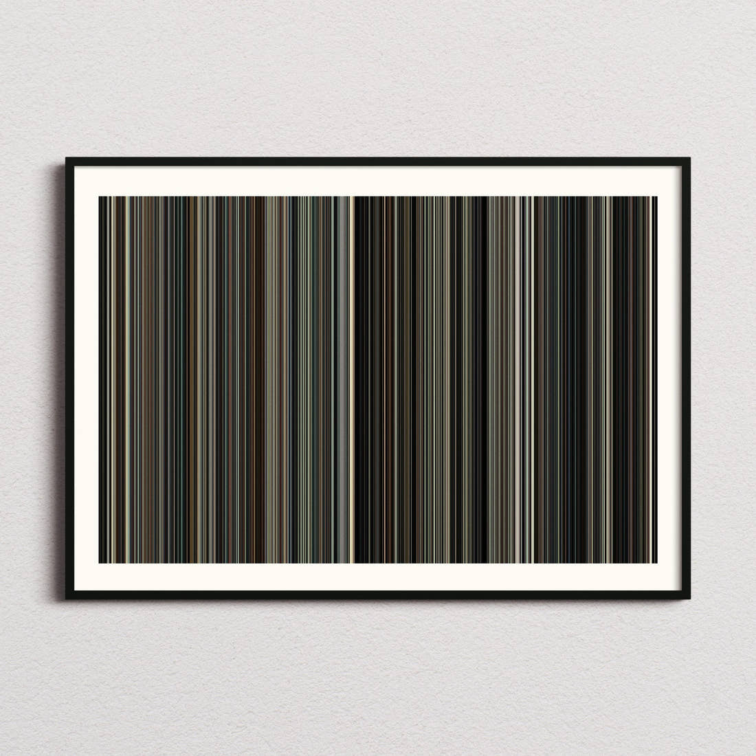 Moneyball Movie Barcode Poster - Barcode Only