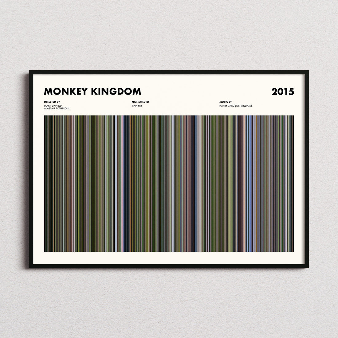 Monkey Kingdom Movie Barcode Poster