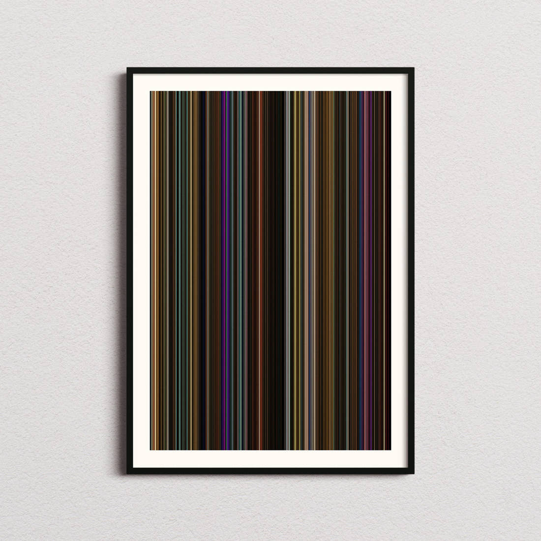 Monkey Man Movie Barcode Poster - Barcode Only