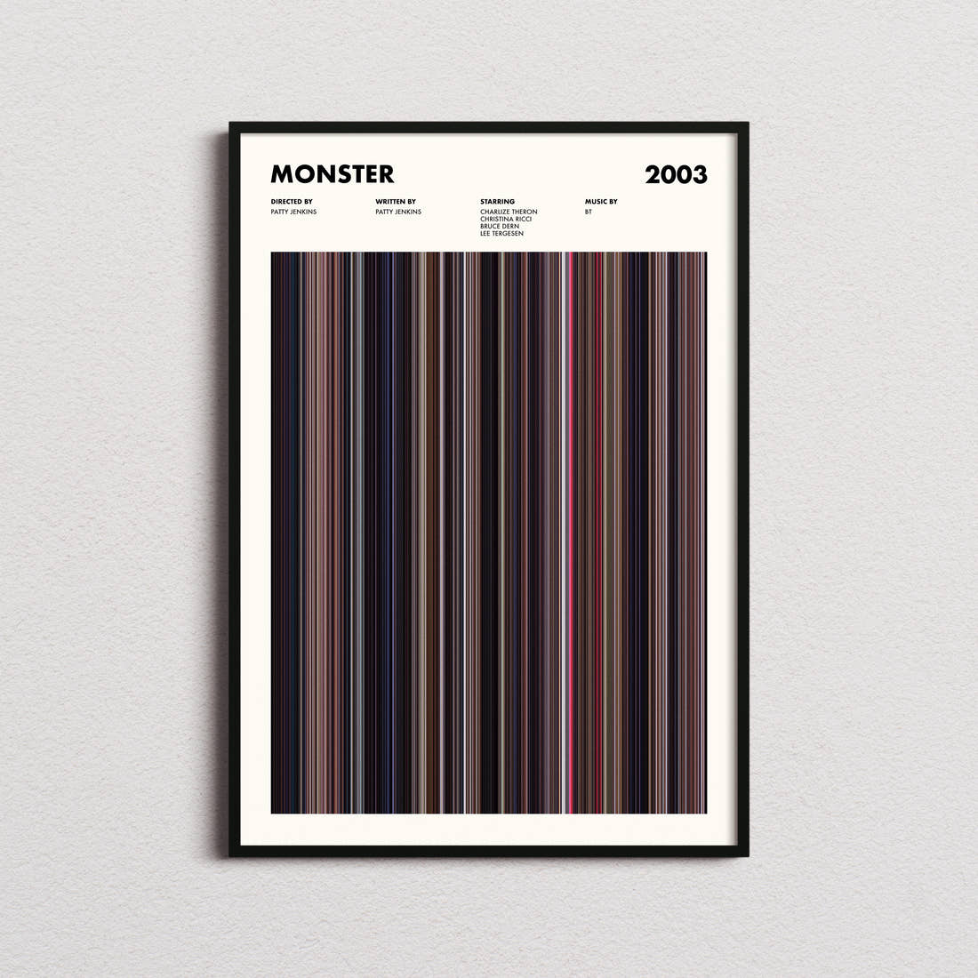 Monster Movie Barcode Poster