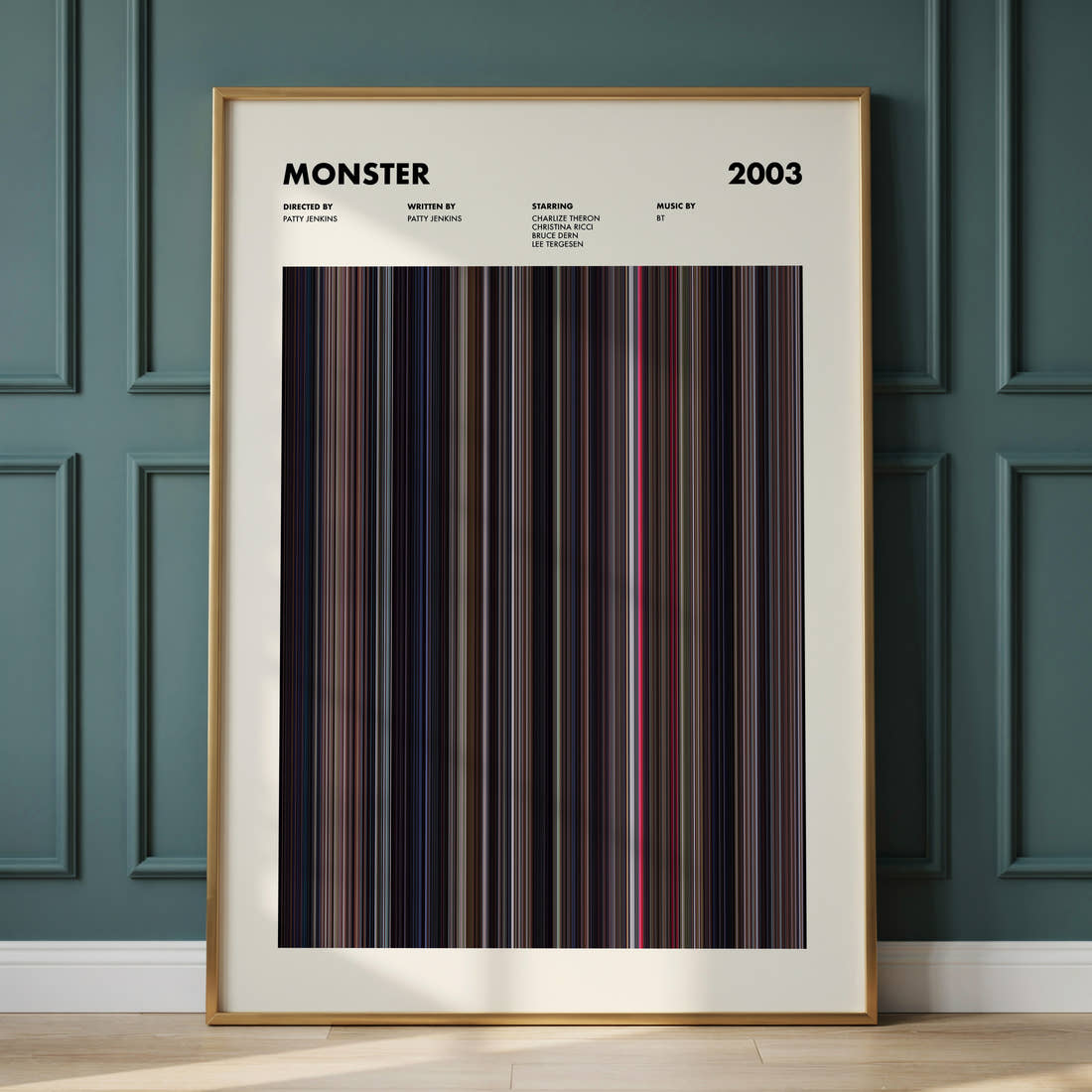 Monster Movie Barcode Poster