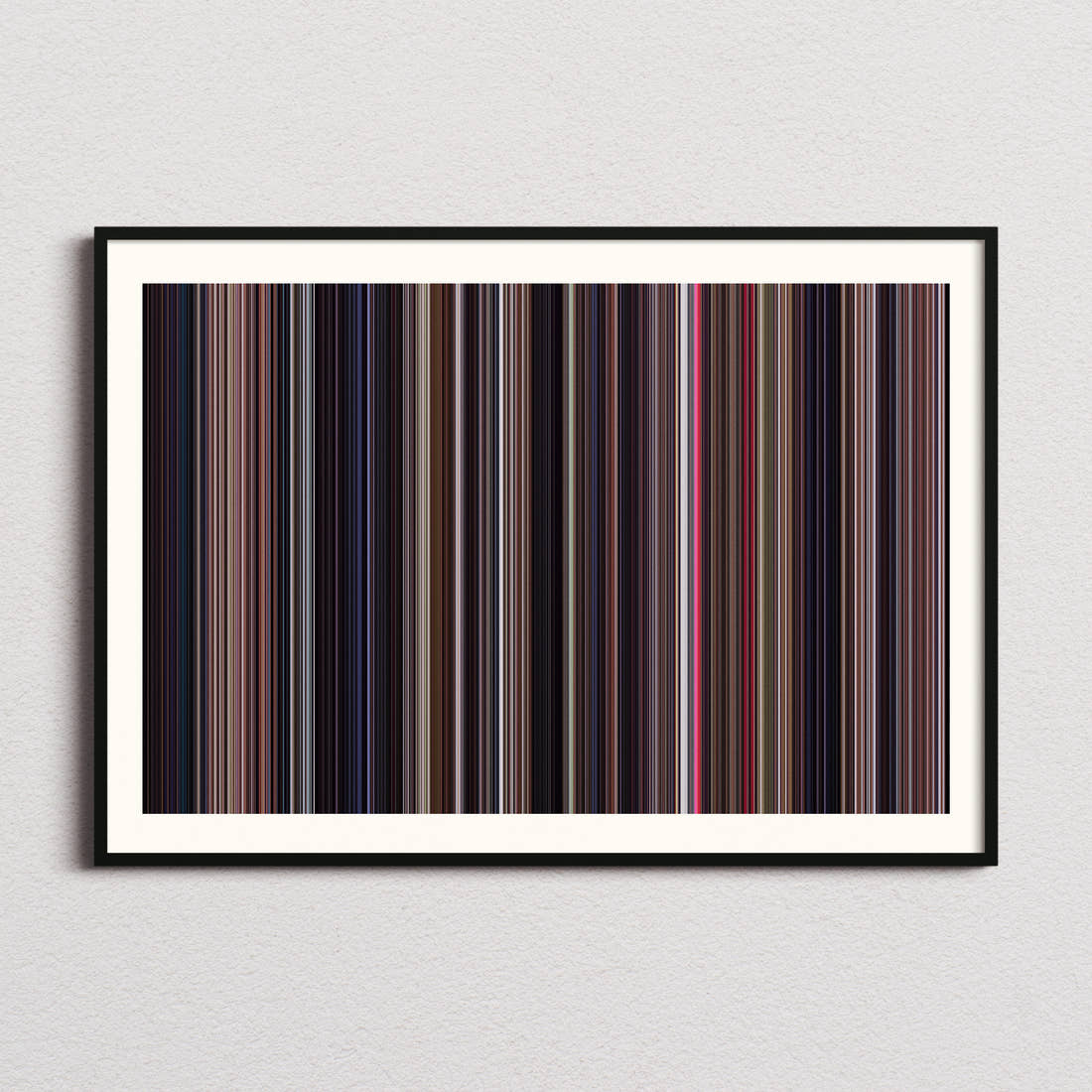 Monster Movie Barcode Poster - Barcode Only