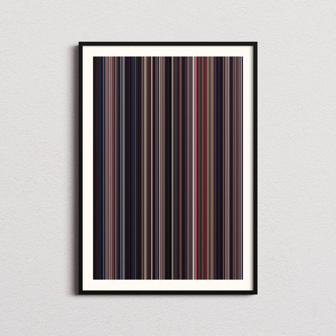 Monster Movie Barcode Poster - Barcode Only