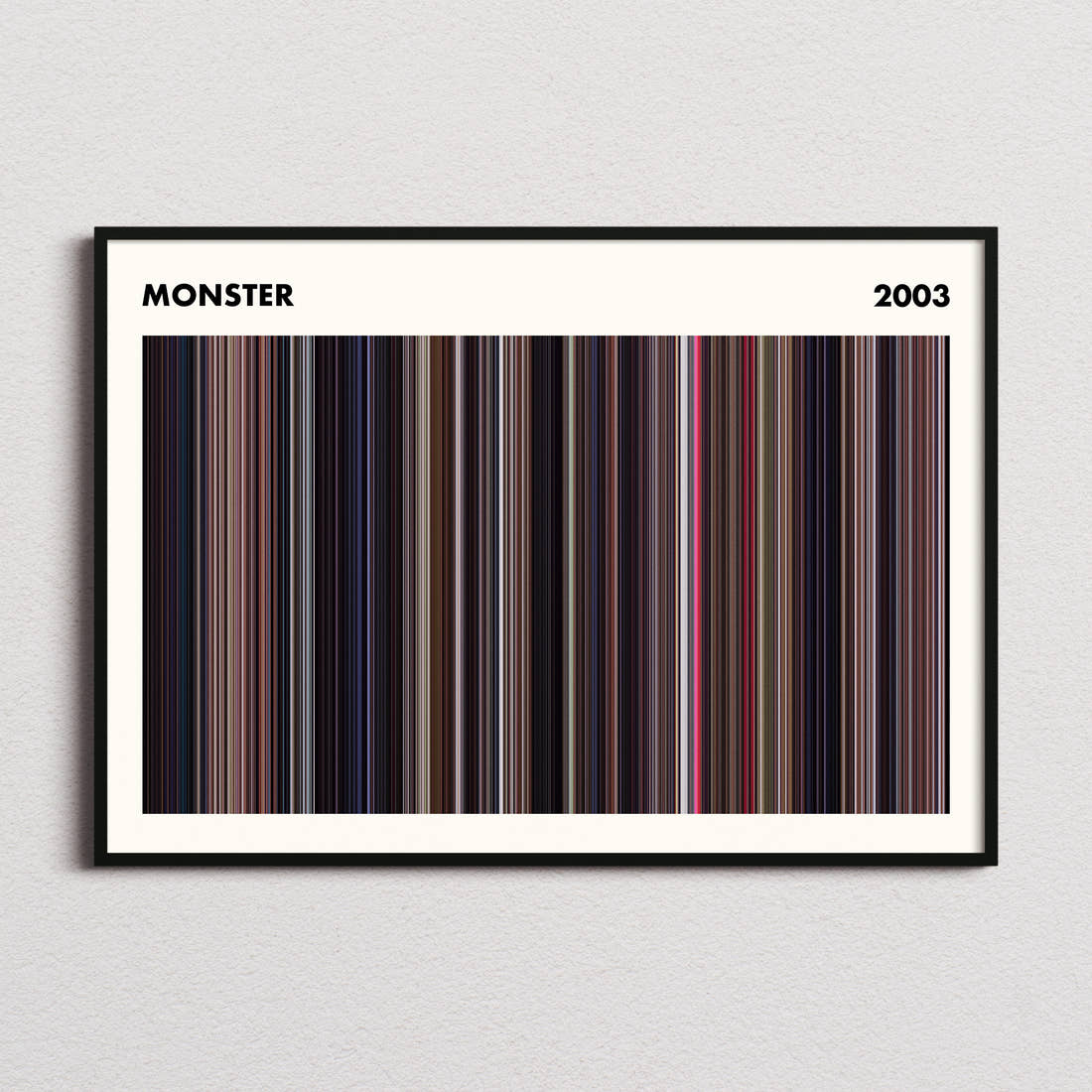 Monster Movie Barcode Poster - Simplified