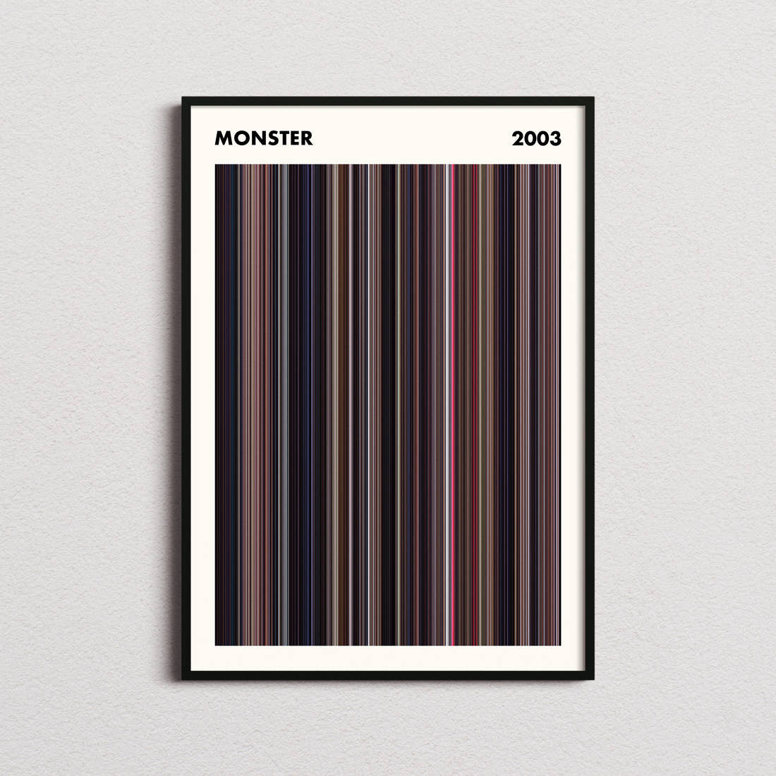 Monster Movie Barcode Poster - Simplified