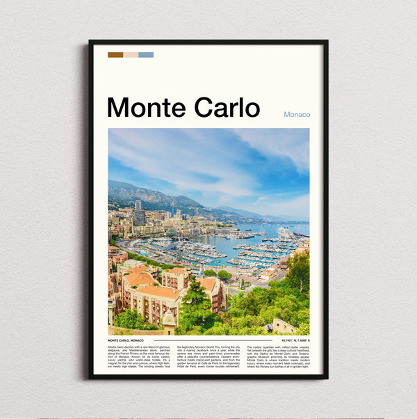 Monte Carlo - Marina And Bay - Travel Print