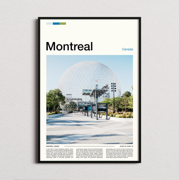 Montreal - Biosphere Dome - Travel Print