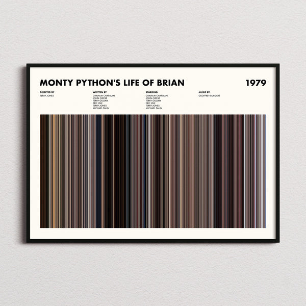 Monty Python's Life of Brian Movie Barcode Poster