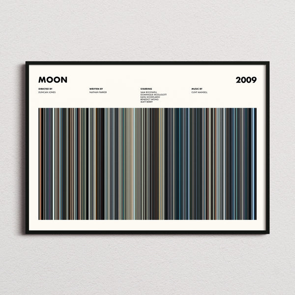 Moon Movie Barcode Poster