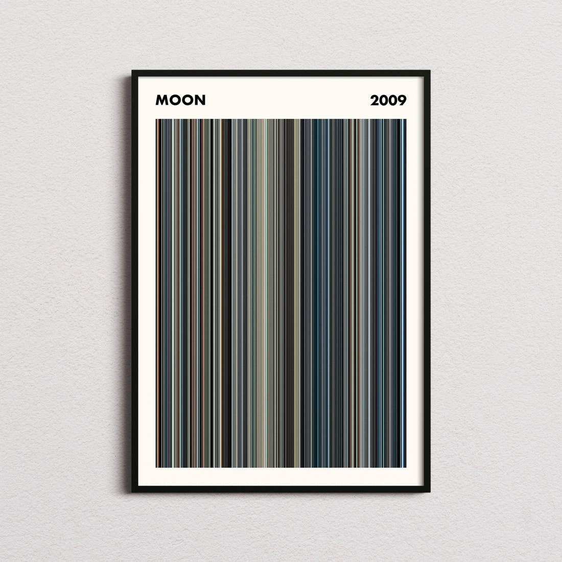 Moon Movie Barcode Poster - Simplified