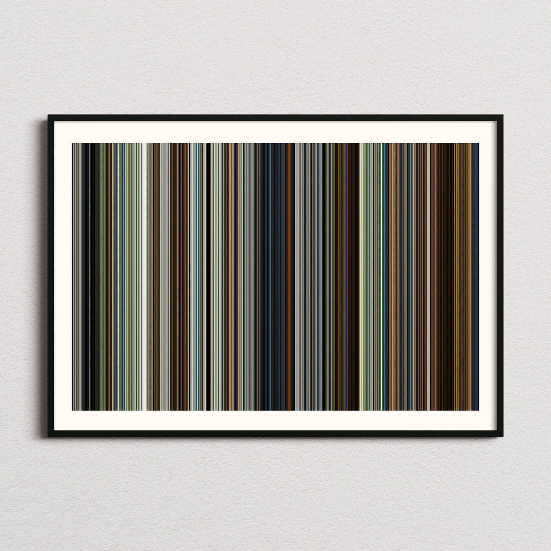 Moonlight Movie Barcode Poster - Barcode Only