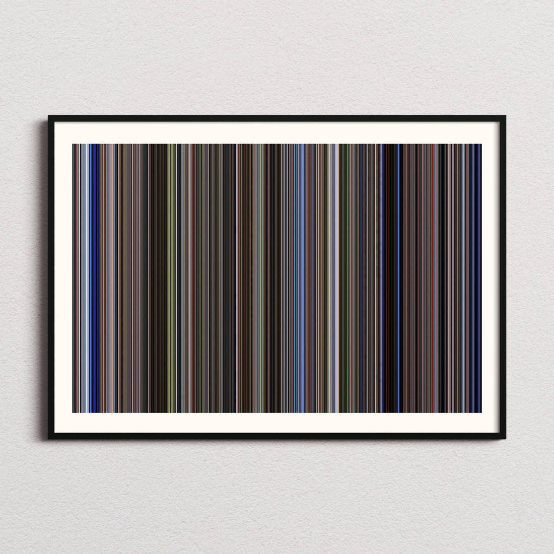 Moonraker Movie Barcode Poster - Barcode Only