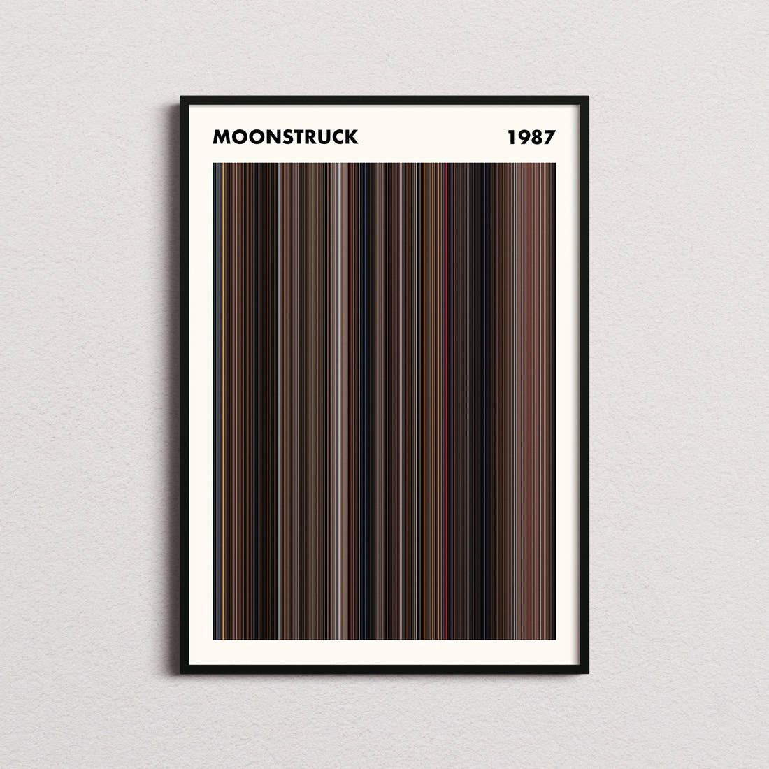 Moonstruck Movie Barcode Poster - Simplified