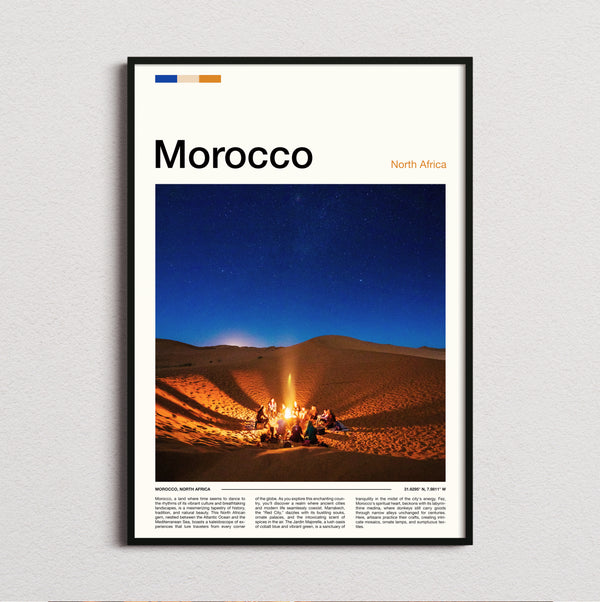 Morocco - Desert Campfire - Travel Print