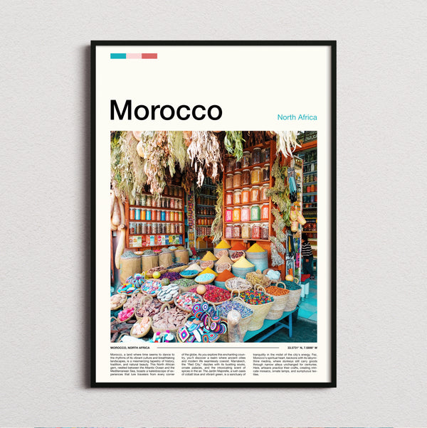 Morocco - Spice Market Stall - Travel Print