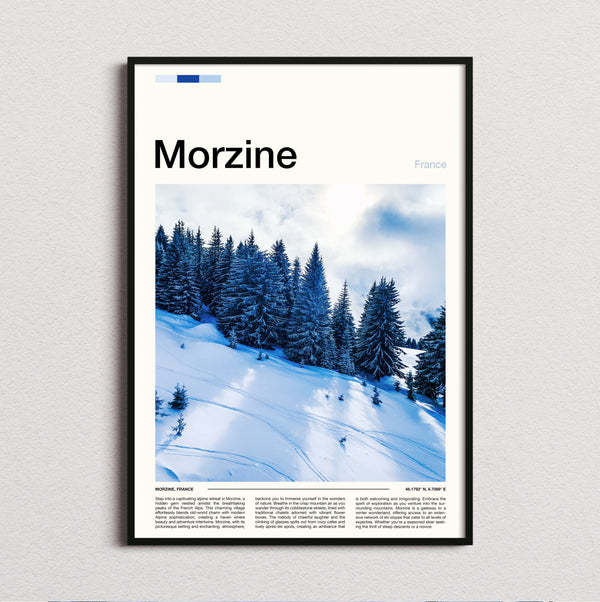 Morzine - Snowy Pine Forest - Travel Print