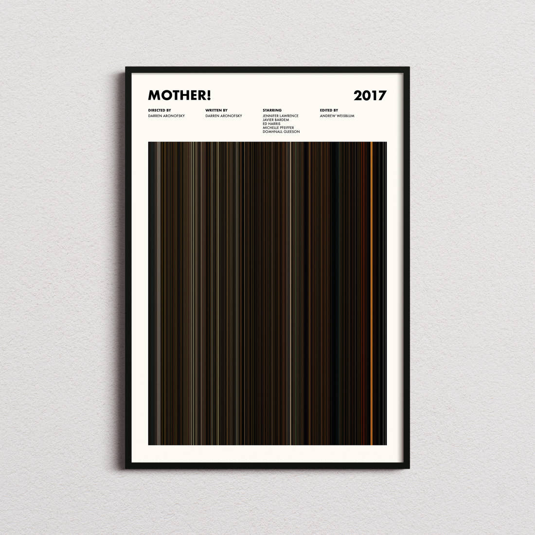 Mother! Movie Barcode Poster
