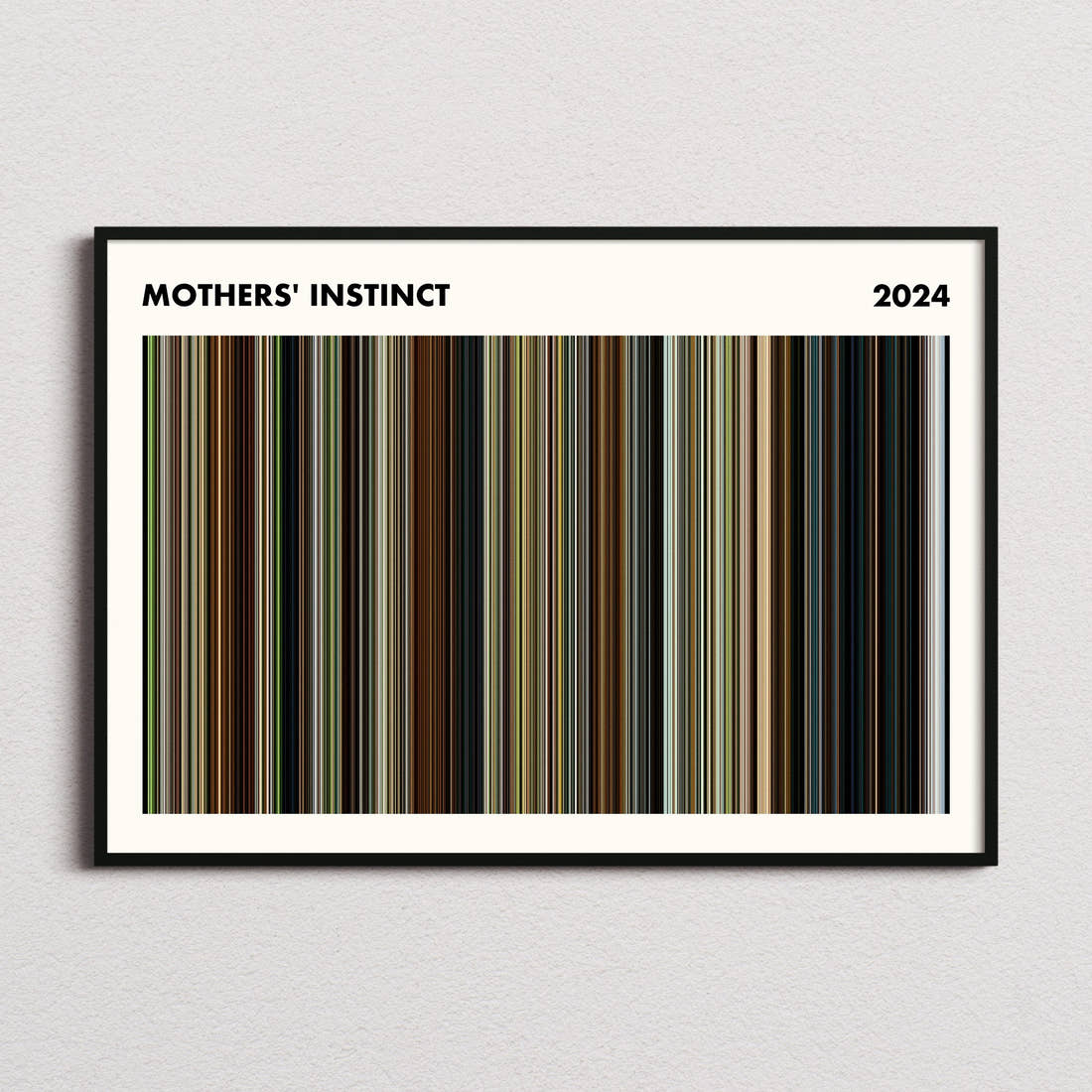Mothers' Instinct Movie Barcode Poster - Simplified