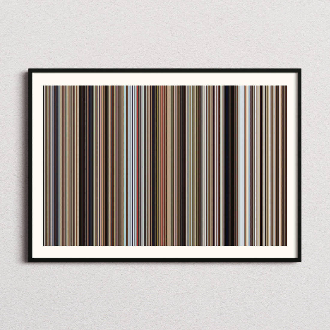Mothra vs. Godzilla Movie Barcode Poster - Barcode Only