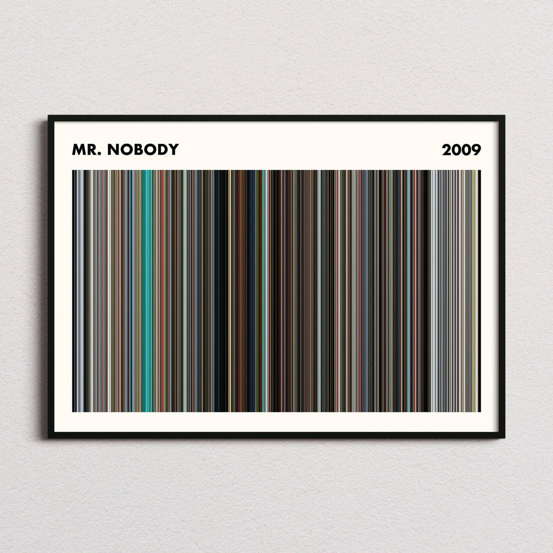 Mr. Nobody Movie Barcode Poster - Simplified