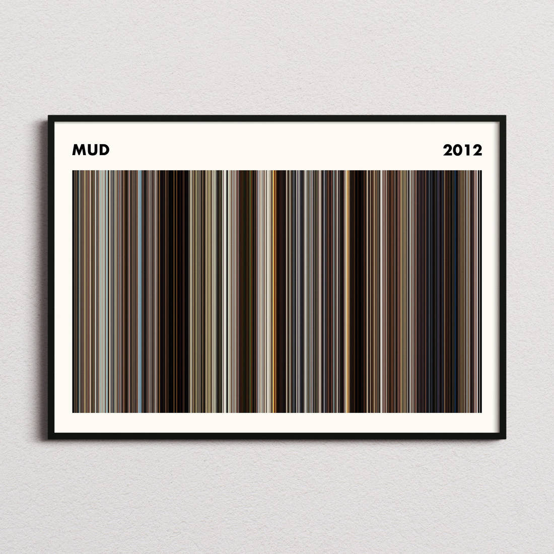 Mud Movie Barcode Poster - Simplified