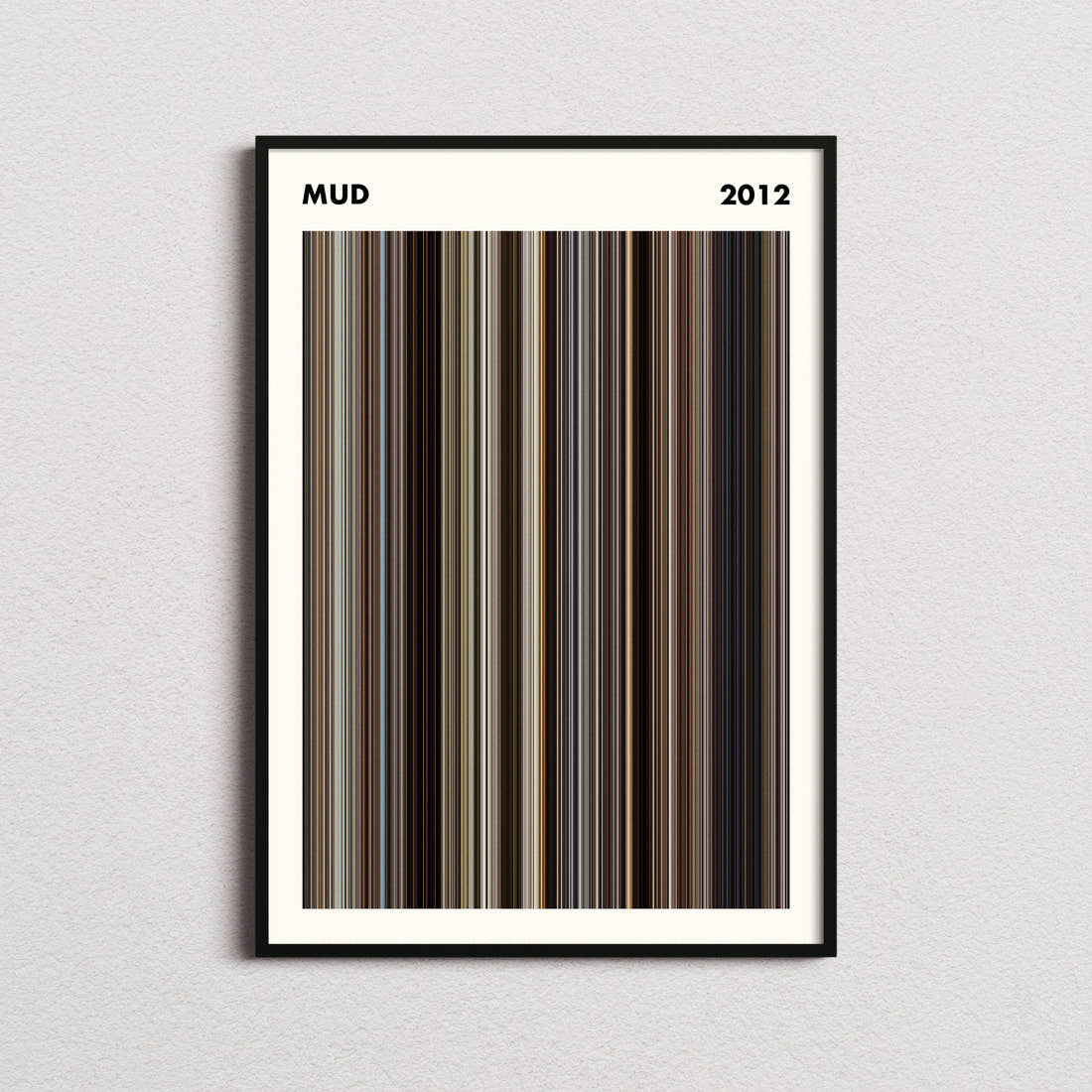 Mud Movie Barcode Poster - Simplified