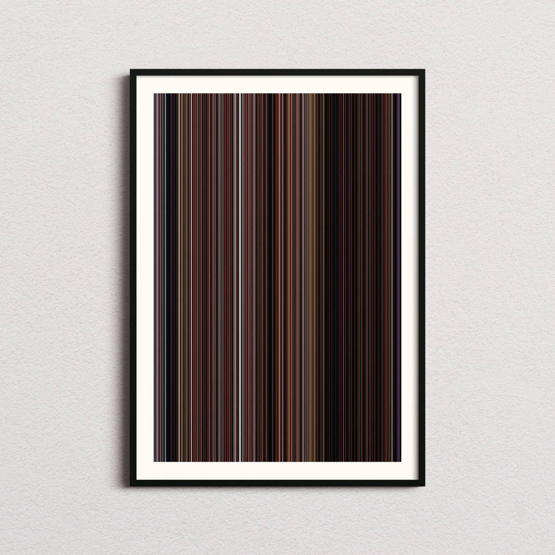 Mulholland Drive Movie Barcode Poster - Barcode Only