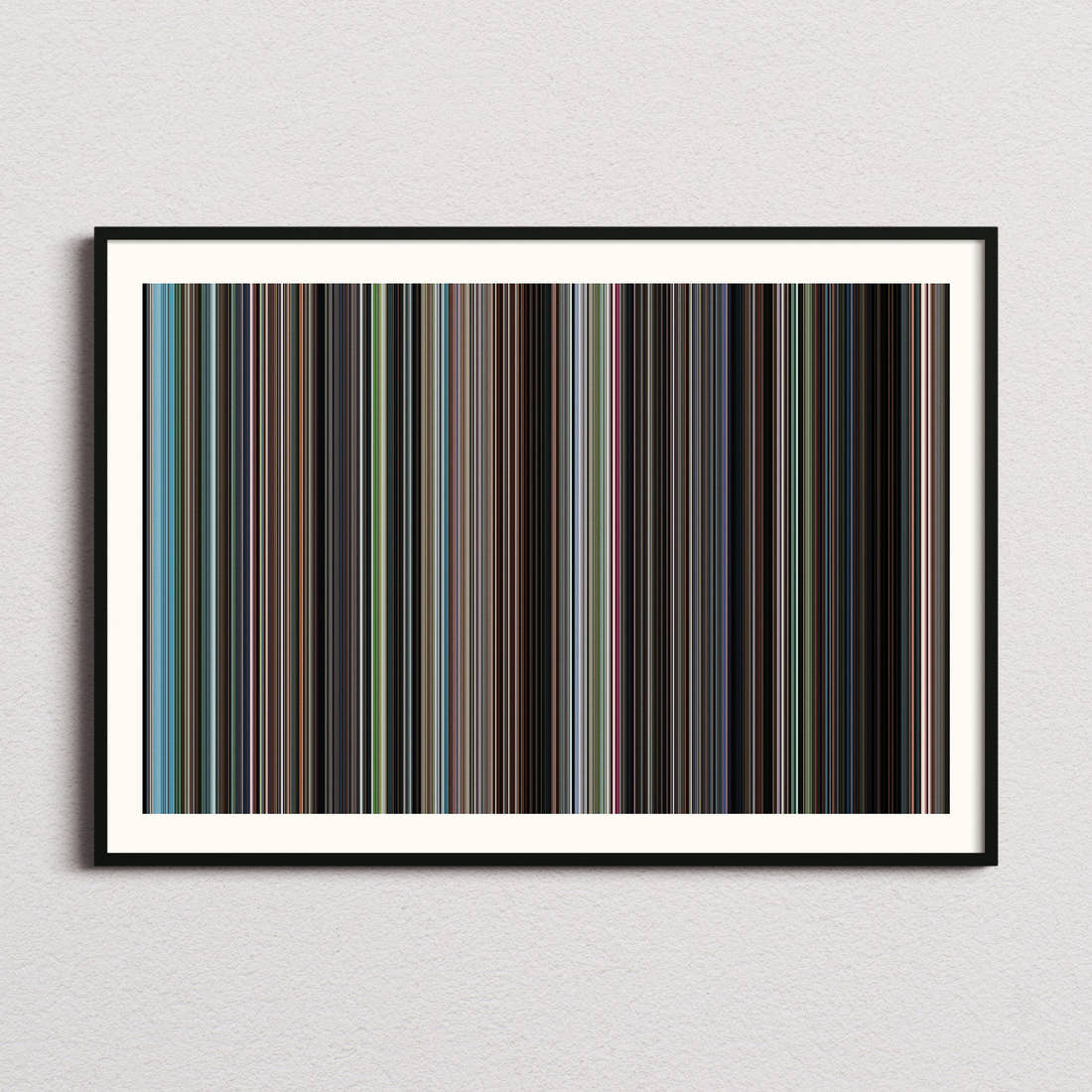 Mustang Movie Barcode Poster - Barcode Only