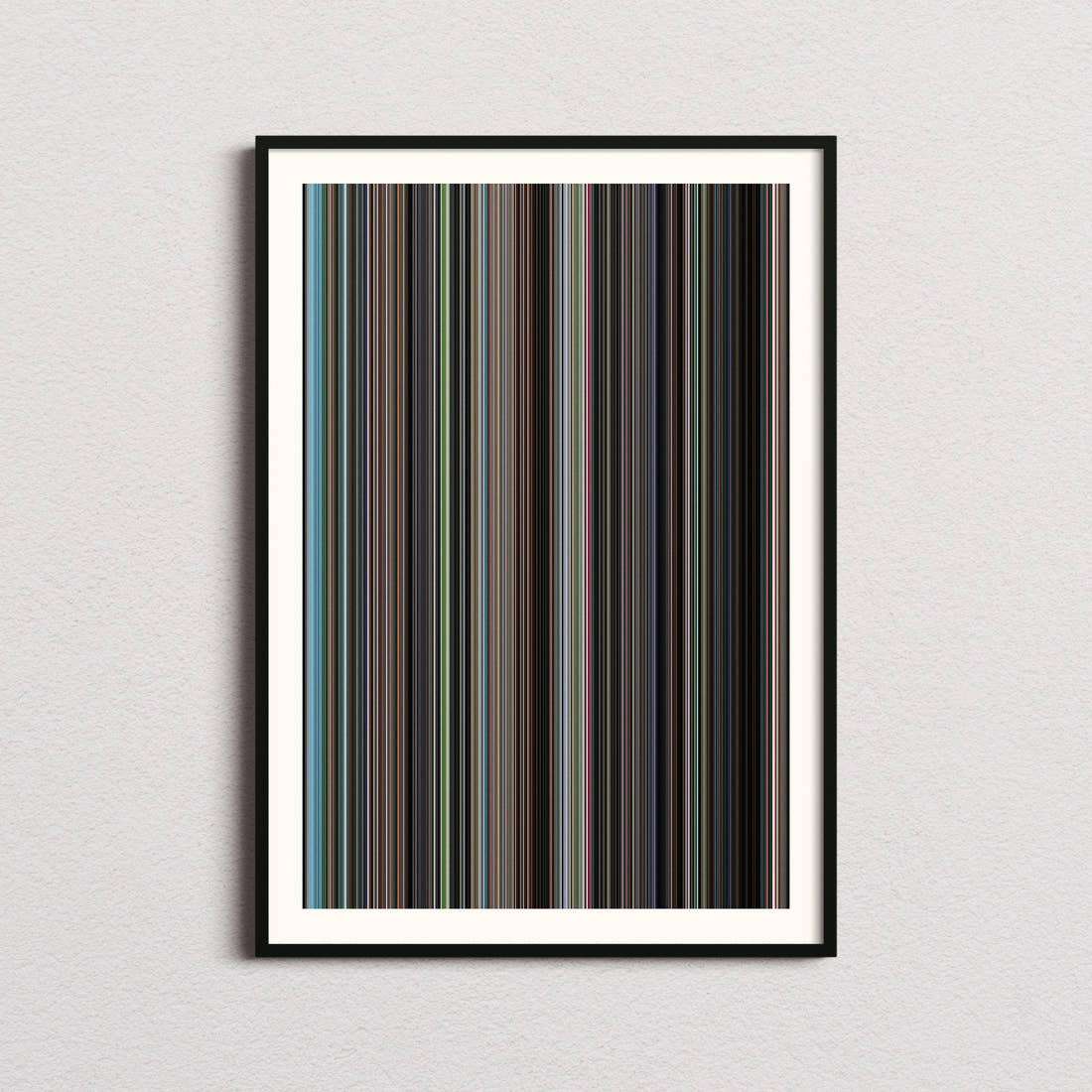 Mustang Movie Barcode Poster - Barcode Only